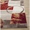 World Rug Gallery Contemporary Abstract Circle Design Soft Runner Rug 2' x 7'2'' Multi 307MULTI2X7 - alternate 4